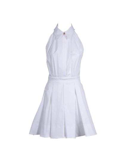 Shop ELISABETTA FRANCHI  Abito: Elisabetta Franchi abito in gabardina di cotone.
Primo bottone in metallo dorato con logo.
Zip invisibile sul retro.
Vestibilità regolare.
Composizione: 95%Cotone 05%Elastan.
Made in Italy.. AB85452E2-360